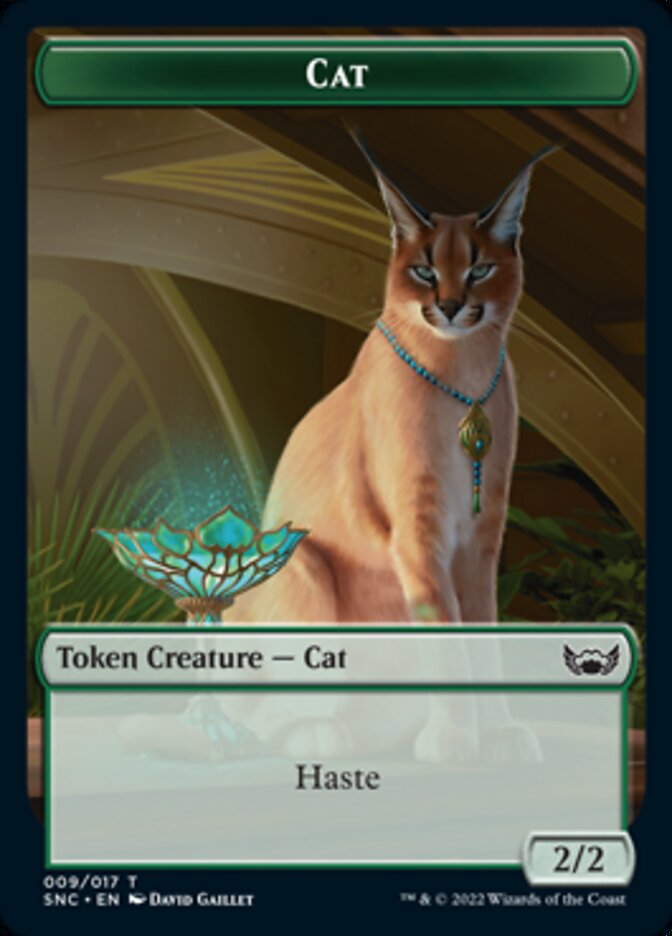 Cat // Rogue Double-sided Token [Streets of New Capenna Tokens] | Fandemonia Ltd