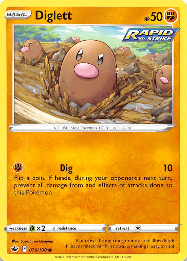 Diglett (076/198) [Sword & Shield: Chilling Reign] | Fandemonia Ltd