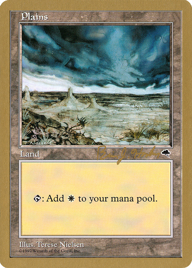 Plains (bh334) (Brian Hacker) [World Championship Decks 1998] | Fandemonia Ltd