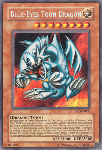 Blue-Eyes Toon Dragon [SRL-EN000] Secret Rare | Fandemonia Ltd