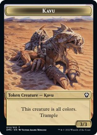 Kavu // Angel Double-sided Token [Dominaria United Commander Tokens] | Fandemonia Ltd