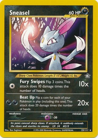 Sneasel (25/111) [Neo Genesis Unlimited] | Fandemonia Ltd