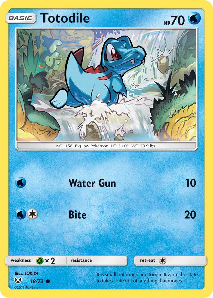 Totodile (18/73) [Sun & Moon: Shining Legends] | Fandemonia Ltd