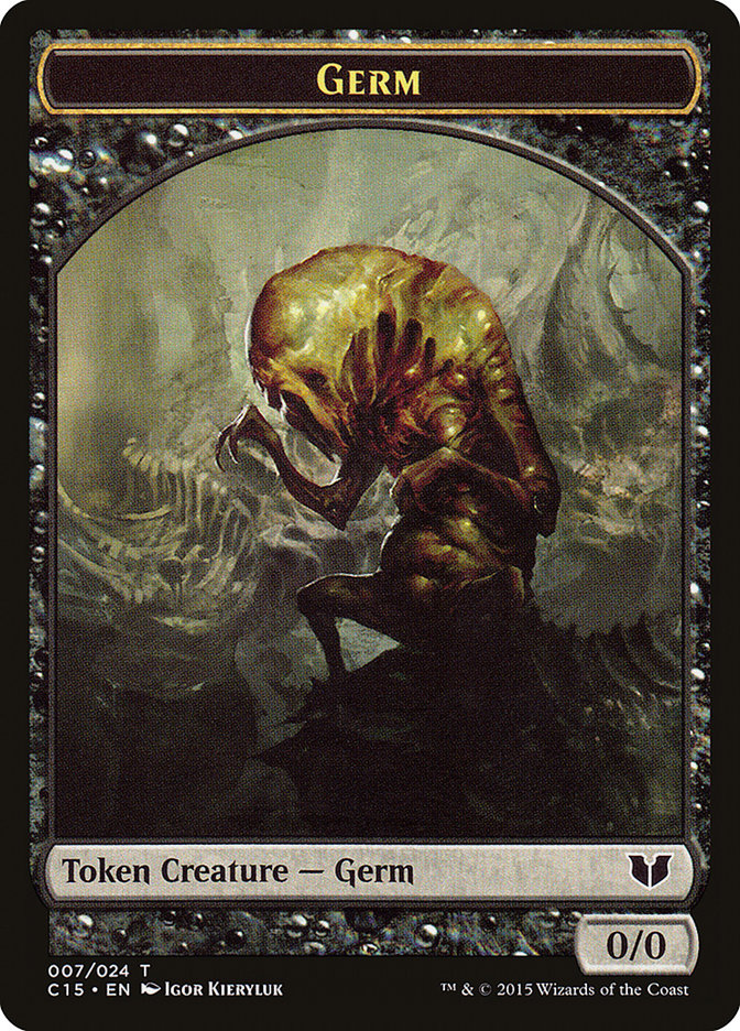 Frog Lizard // Germ Double-Sided Token [Commander 2015 Tokens] | Fandemonia Ltd