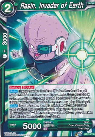 Rasin, Invader of Earth [BT12-074] | Fandemonia Ltd