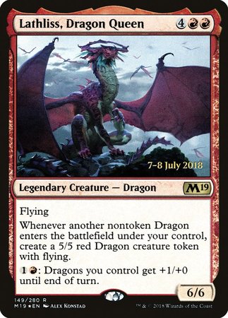 Lathliss, Dragon Queen [Core Set 2019 Promos] | Fandemonia Ltd