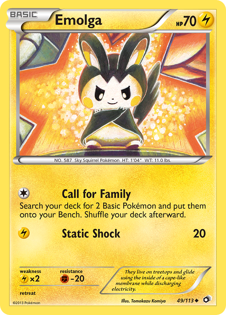 Emolga (49/113) [Black & White: Legendary Treasures] | Fandemonia Ltd