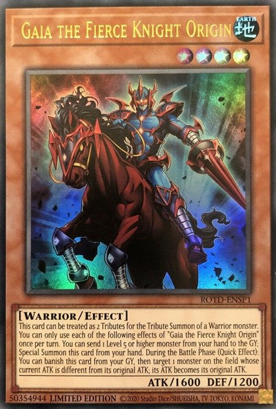 Gaia the Fierce Knight Origin [ROTD-ENSP1] Ultra Rare | Fandemonia Ltd