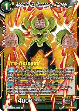 Android 16, Going All Out (BT13-112) [Supreme Rivalry Prerelease Promos] | Fandemonia Ltd