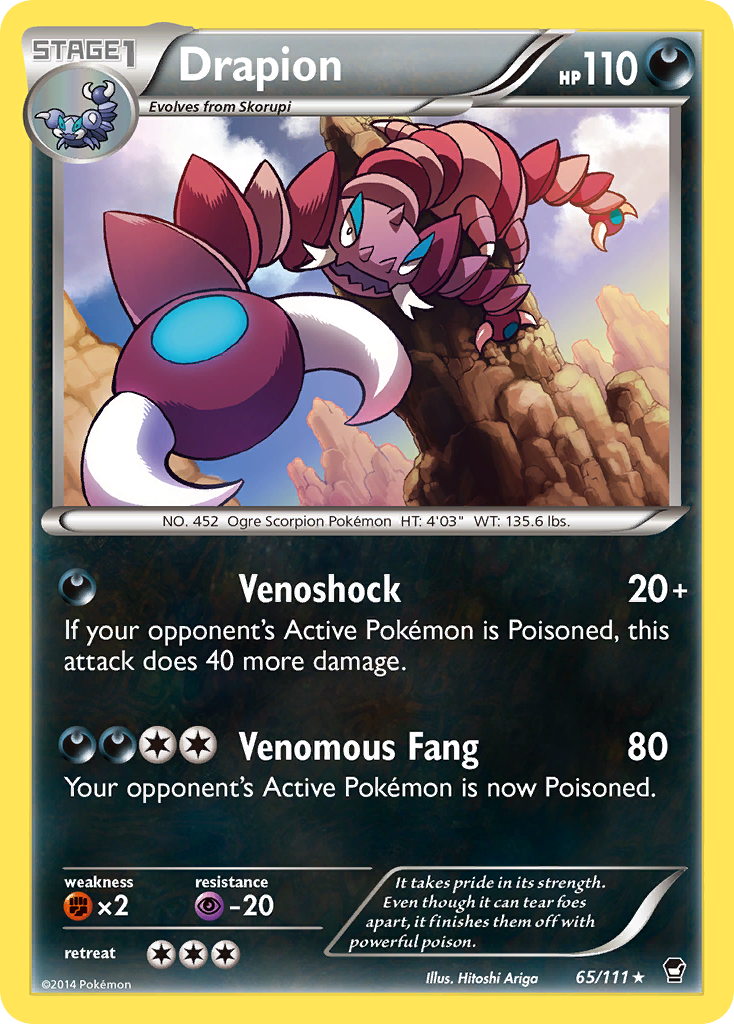 Drapion (65/111) [XY: Furious Fists] | Fandemonia Ltd