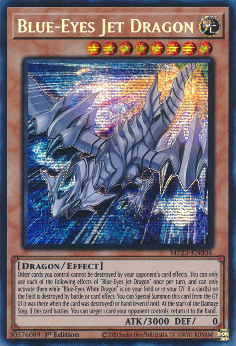 Blue-Eyes Jet Dragon [MP23-EN004] Prismatic Secret Rare | Fandemonia Ltd