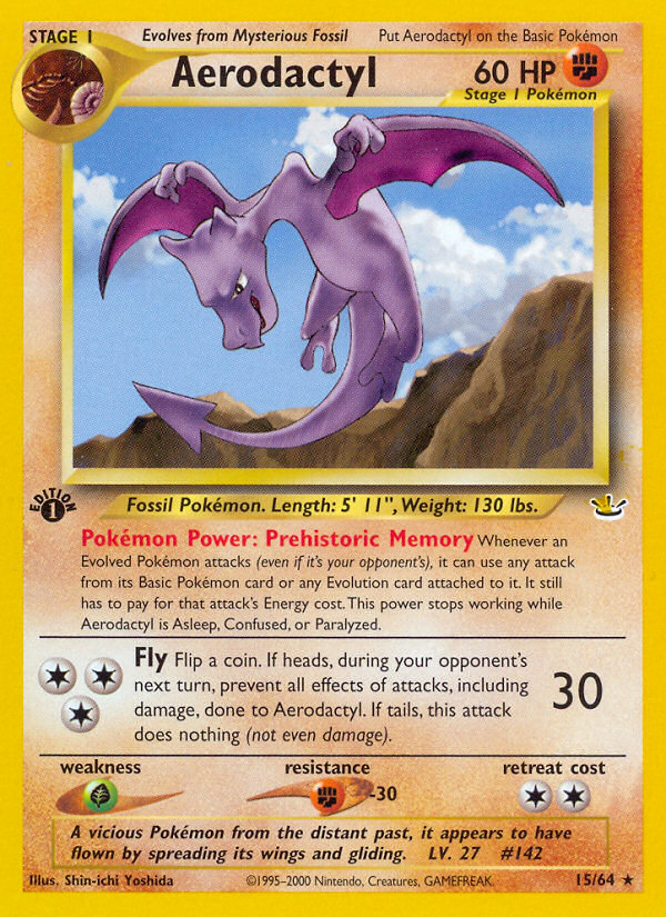 Aerodactyl (15/64) [Neo Revelation 1st Edition] | Fandemonia Ltd