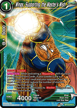 Wings, Supporting the Master's Wish (Common) [BT13-072] | Fandemonia Ltd