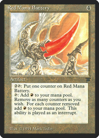 Red Mana Battery [Legends] | Fandemonia Ltd