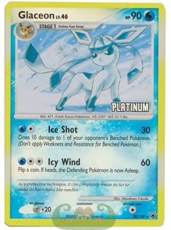 Glaceon (20/100) [Burger King Promos: 2009 Collection] | Fandemonia Ltd