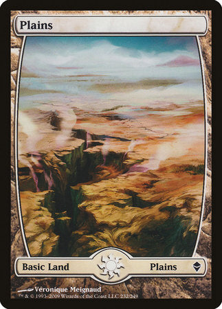 Plains (232) - Full Art [Zendikar] | Fandemonia Ltd