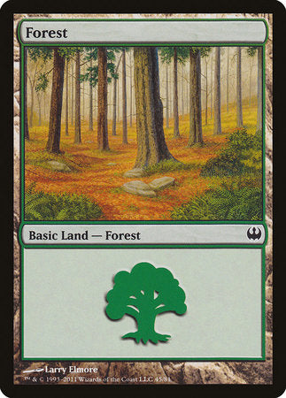 Forest (45) [Duel Decks: Knights vs. Dragons] | Fandemonia Ltd