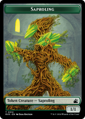 Saproling // Angel (0002) Double-Sided Token [Ravnica Remastered Tokens] | Fandemonia Ltd