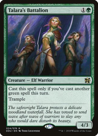 Talara's Battalion [Duel Decks: Elves vs. Inventors] | Fandemonia Ltd