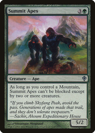 Summit Apes [Worldwake] | Fandemonia Ltd