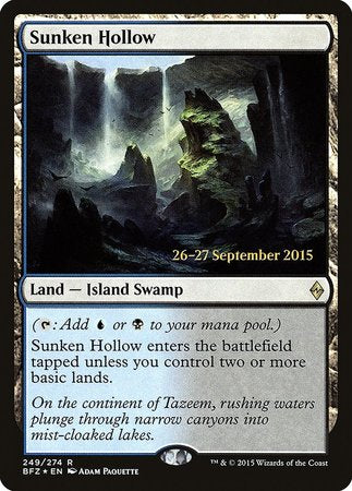 Sunken Hollow [Battle for Zendikar Promos] | Fandemonia Ltd