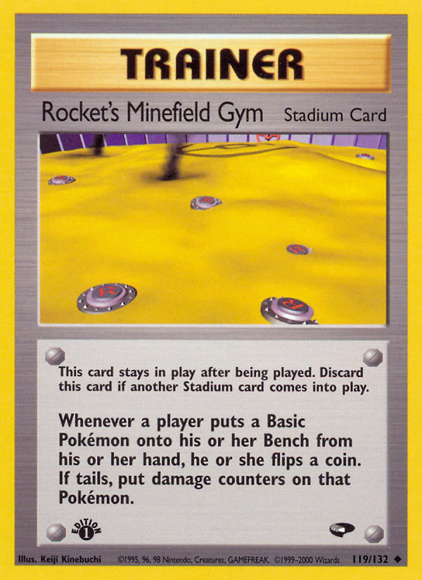 Rocket's Minefield Gym (119/132) [Gym Challenge 1st Edition] | Fandemonia Ltd