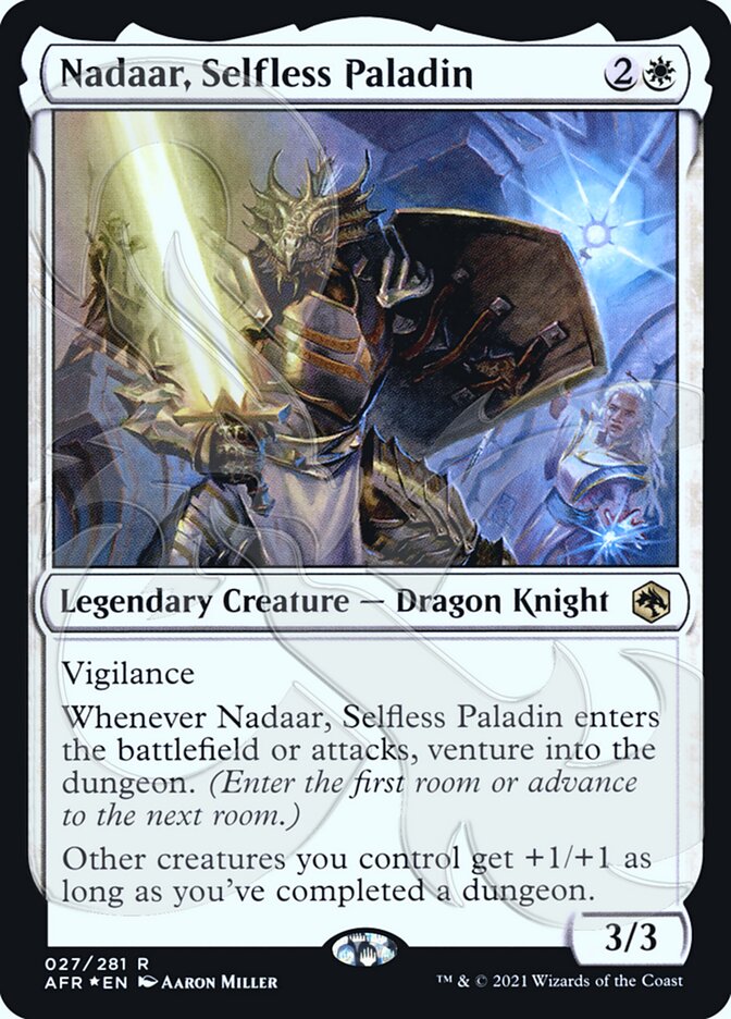 Nadaar, Selfless Paladin (Ampersand Promo) [Dungeons & Dragons: Adventures in the Forgotten Realms Promos] | Fandemonia Ltd