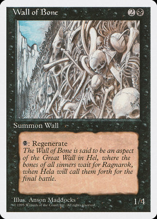 Wall of Bone [Fourth Edition] | Fandemonia Ltd