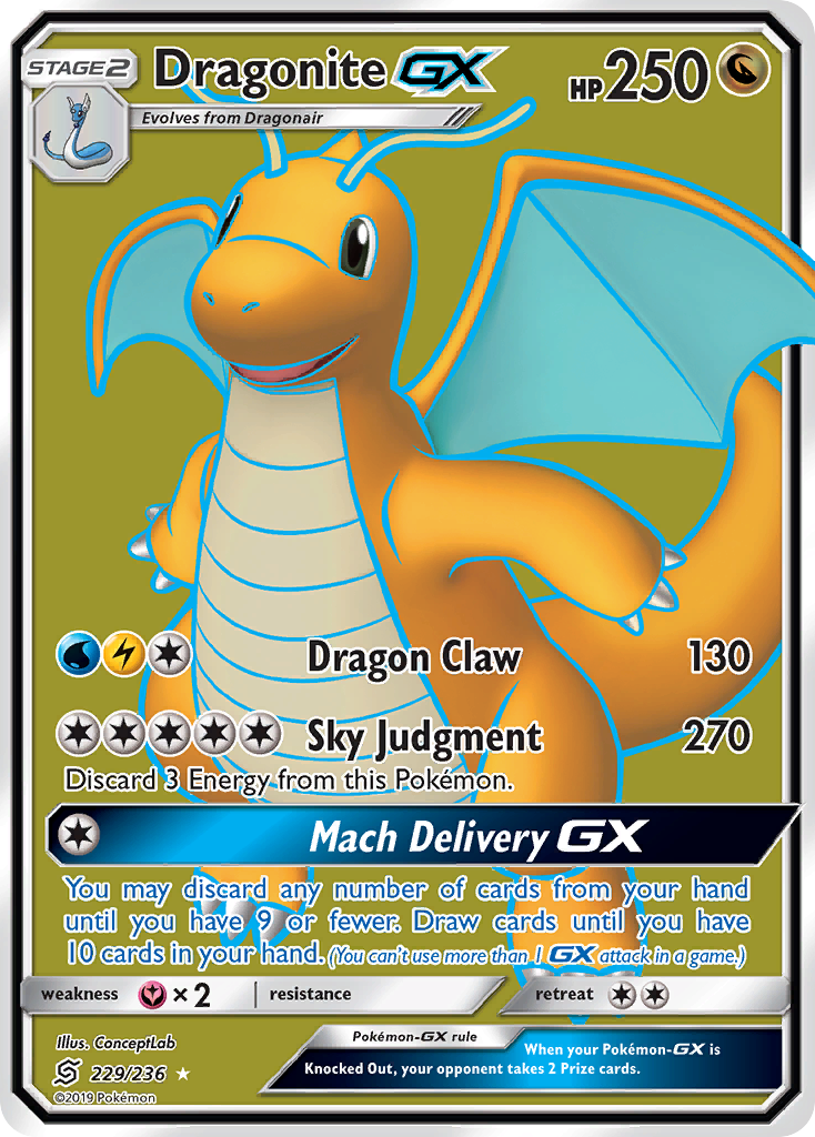 Dragonite GX (229/236) [Sun & Moon: Unified Minds] | Fandemonia Ltd