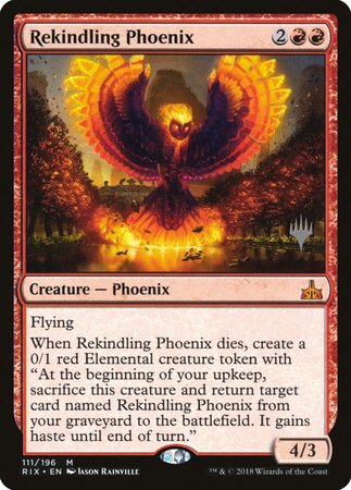 Rekindling Phoenix [Rivals of Ixalan Promos] | Fandemonia Ltd