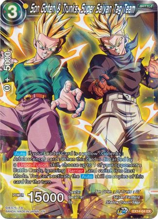 Son Goten & Trunks, Super Saiyan Tag Team [EX14-04] | Fandemonia Ltd