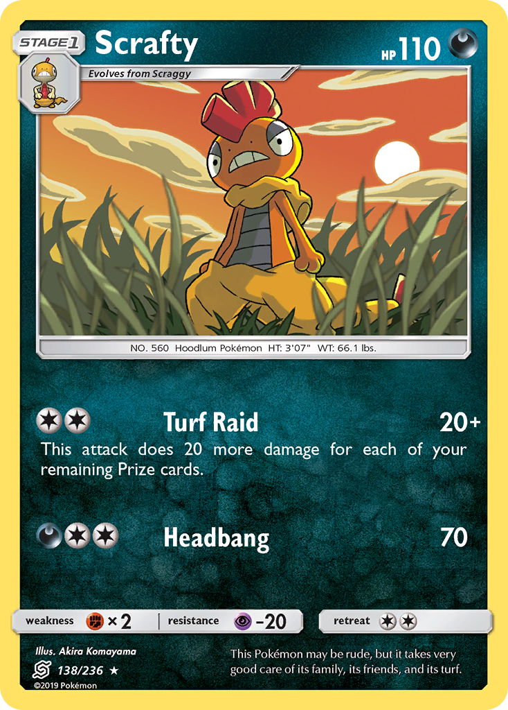 Scrafty (138/236) [Sun & Moon: Unified Minds] | Fandemonia Ltd