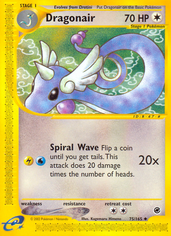 Dragonair (75/165) [Expedition: Base Set] | Fandemonia Ltd