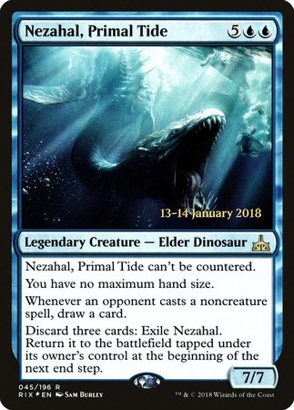 Nezahal, Primal Tide [Rivals of Ixalan Promos] | Fandemonia Ltd