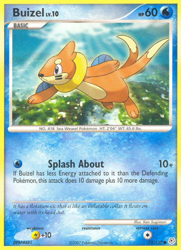 Buizel (72/130) [Diamond & Pearl: Base Set] | Fandemonia Ltd