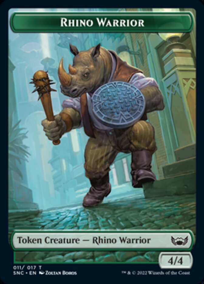 Rhino Warrior Token [Streets of New Capenna Tokens] | Fandemonia Ltd