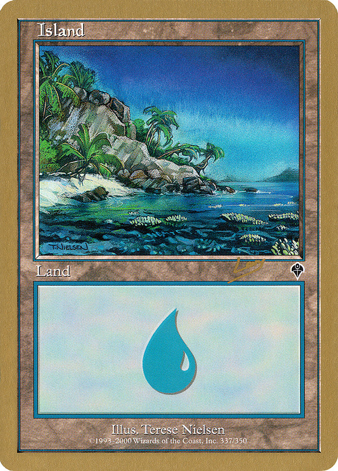 Island (rl337a) (Raphael Levy) [World Championship Decks 2002] | Fandemonia Ltd