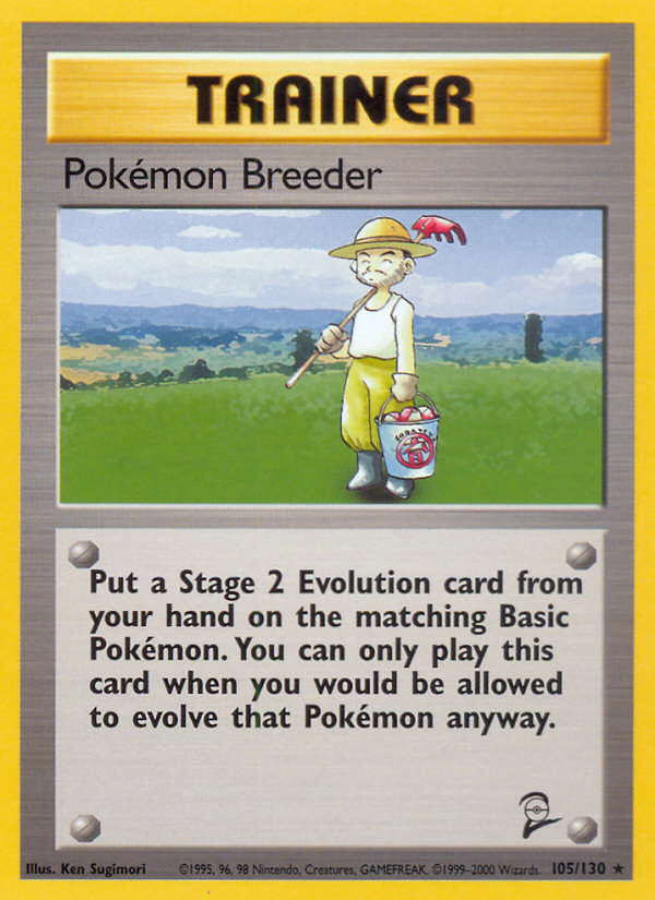 Pokemon Breeder (105/130) [Base Set 2] | Fandemonia Ltd