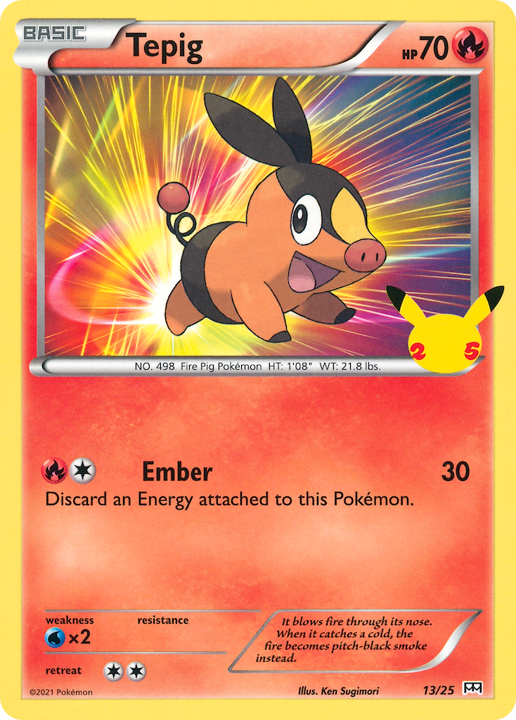 Tepig (13/25) [McDonald's 25th Anniversary] | Fandemonia Ltd