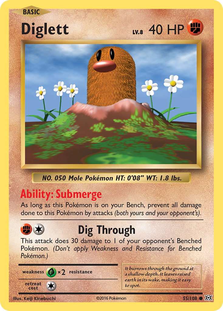 Diglett (55/108) [XY: Evolutions] | Fandemonia Ltd