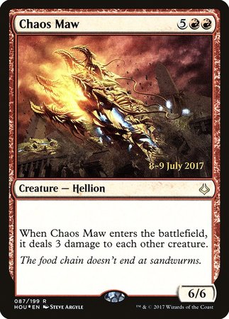 Chaos Maw [Hour of Devastation Promos] | Fandemonia Ltd