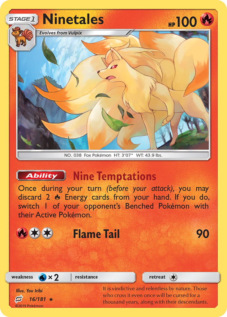 Ninetales (16/181) [Sun & Moon: Team Up] | Fandemonia Ltd