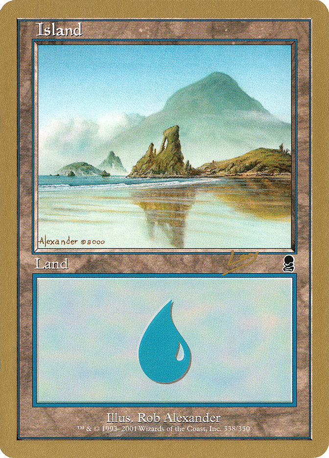 Island (rl338) (Raphael Levy) [World Championship Decks 2002] | Fandemonia Ltd