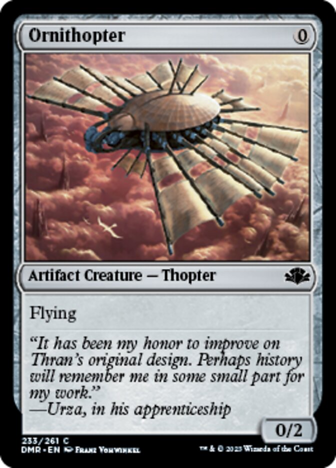 Ornithopter [Dominaria Remastered] | Fandemonia Ltd