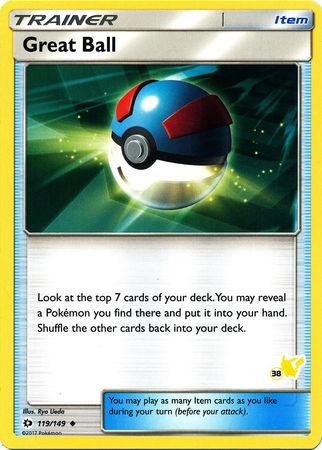 Great Ball (119/149) (Pikachu Stamp #38) [Battle Academy 2020] | Fandemonia Ltd