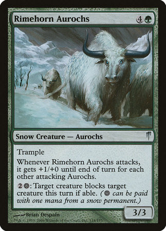 Rimehorn Aurochs [Coldsnap] | Fandemonia Ltd