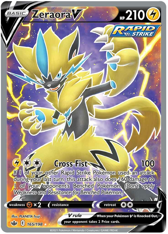 Zeraora V (165/198) [Sword & Shield: Chilling Reign] | Fandemonia Ltd