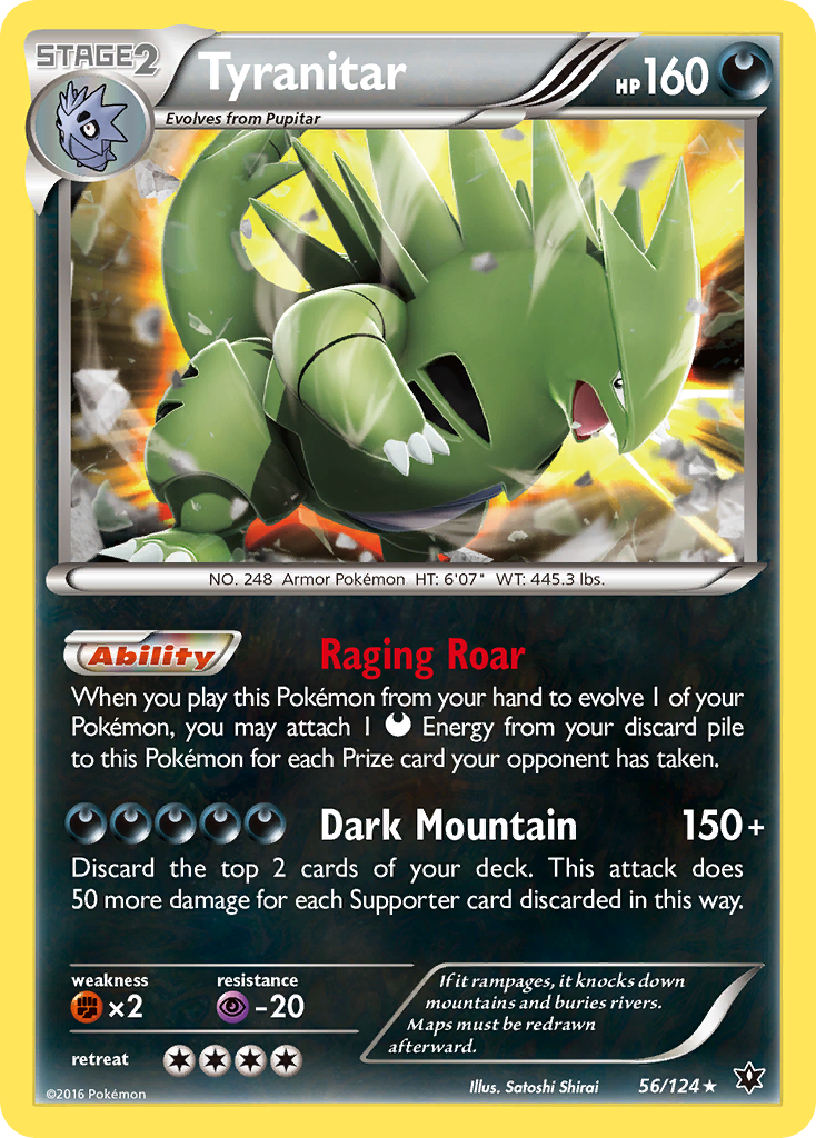 Tyranitar (56/124) [XY: Fates Collide] | Fandemonia Ltd