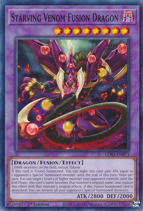 Starving Venom Fusion Dragon [LDS3-EN073] Common | Fandemonia Ltd