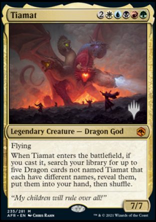 Tiamat (Promo Pack) [Dungeons & Dragons: Adventures in the Forgotten Realms Promos] | Fandemonia Ltd